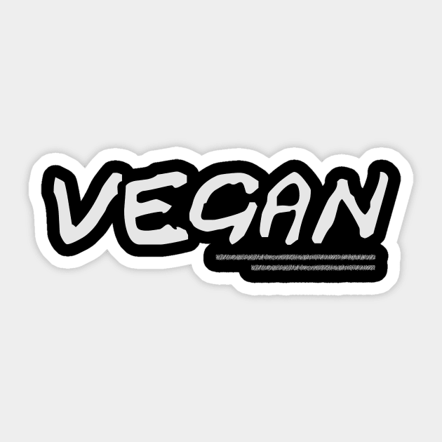 Vegan Graphic Printed Sticker by AnjPrint